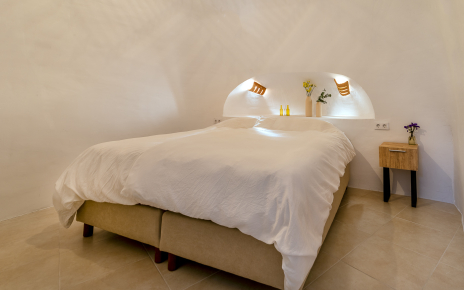 Las habitaciones cueva son tradicionales en esta región